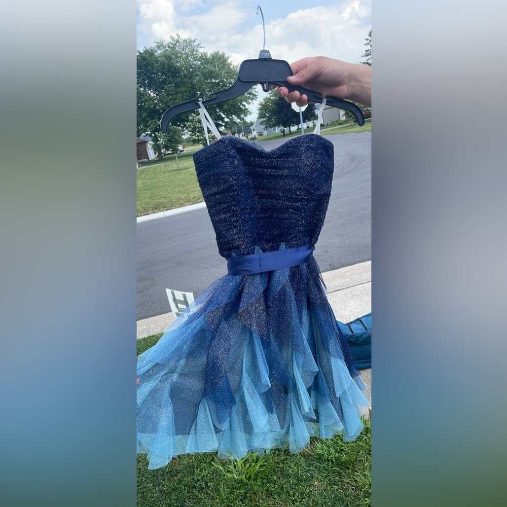 Blue Homecoming Dress